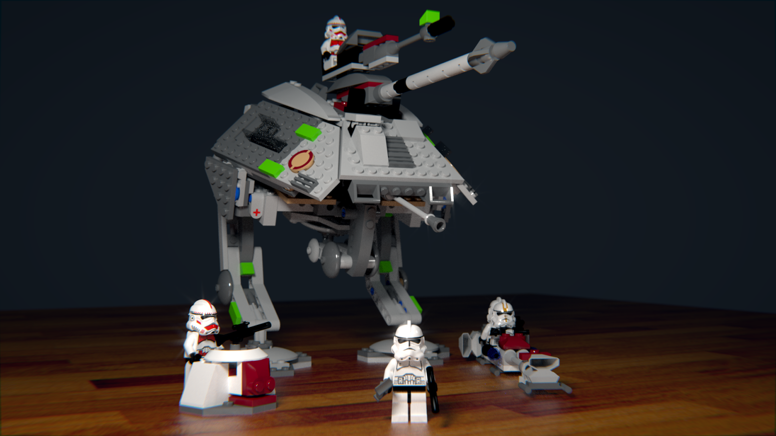 Lego Star Wars at-ap blender cycles render